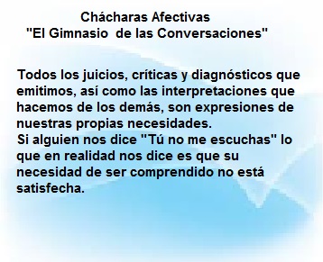 Ch&aacute;charas Afectivas "El Gimnasio de las conversaciones"