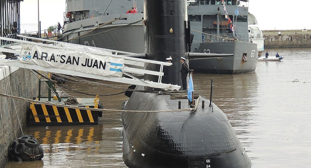 Equipos de b&uacute;squeda del submarino argentino ARA San Juan preocupados por situaci&oacute;n de ox&iacute;geno