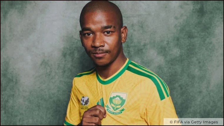 Hallan muerto al futbolista selecci&oacute;n sudafricana Jayden Adams, de 25 a&ntilde;os, tras volver del Mundial