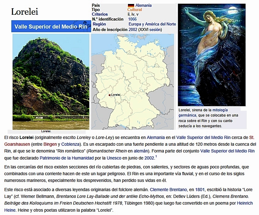 La leyenda de Lorelei