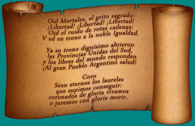 Cuadro de Subercasseaux  (Museo Hist&oacute;rico Nacional). El himno se cant&oacute; por primera vez  en la casa d