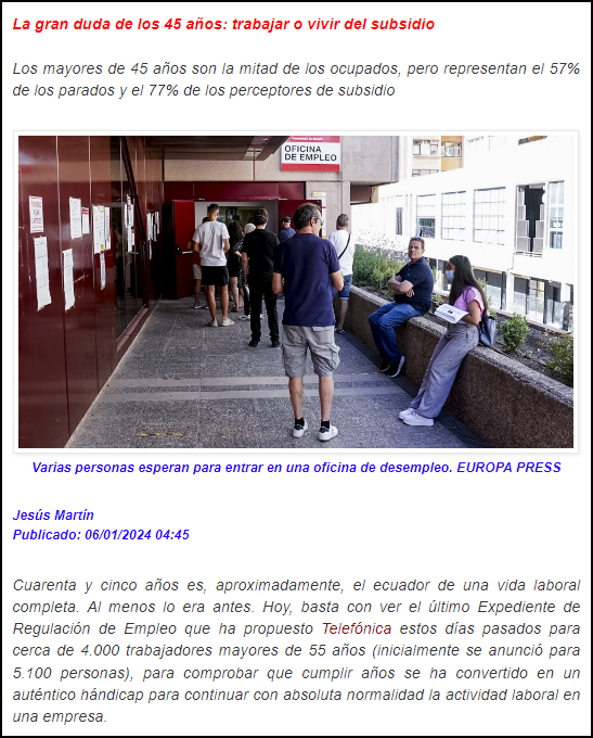  Trabajar o vivir del subsidio el gran dilema de los cuarenta&ntilde;eros