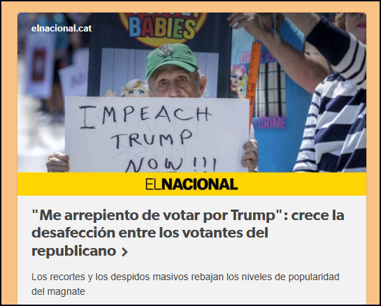 Se arrepienten de votar por Trump