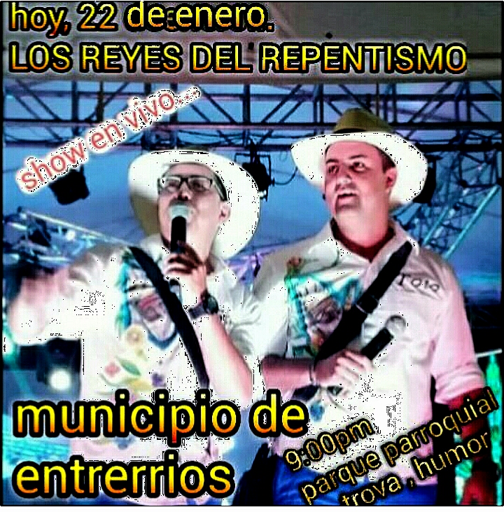 Trovadores Paisas Toto y Sirir&iacute;, hoy viernes 22 en Entrerr&iacute;os