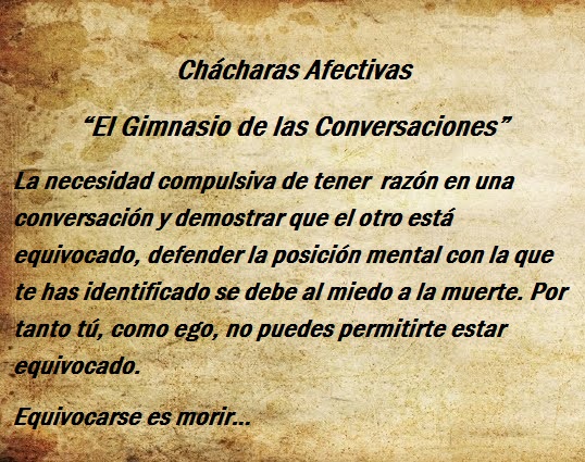 Ch&aacute;charas Afectivas "El Gimnasio de las conversaciones"