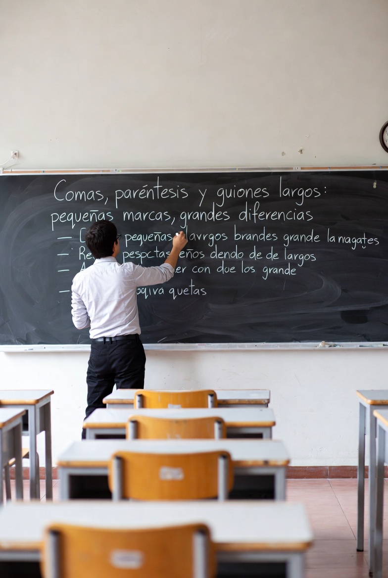  Comas, par&eacute;ntesis y guiones largos: peque&ntilde;as marcas, grandes diferencias
