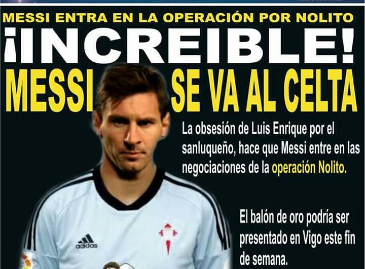 Lionel Messi entra en la operacion por nolito 