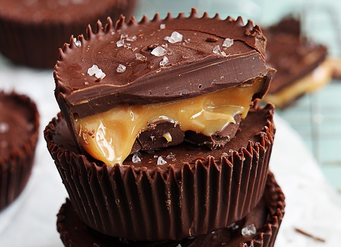 Postre de chocolate-caramelo: S&oacute;lo 4 ingredientes y al microondas
