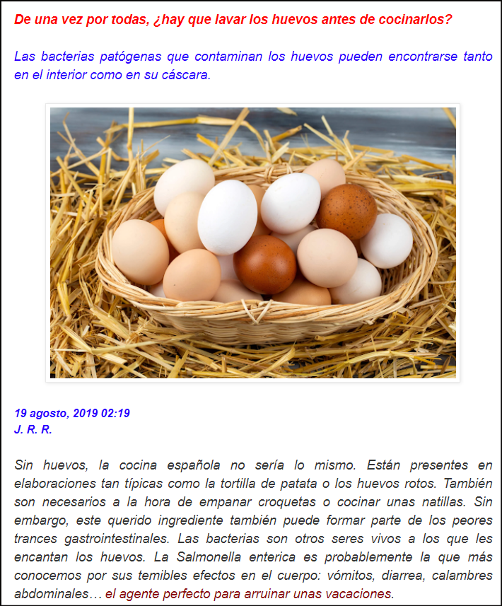  La eterna pregunta: &iquest;Se deben lavar los huevos antes de cocinarlos?