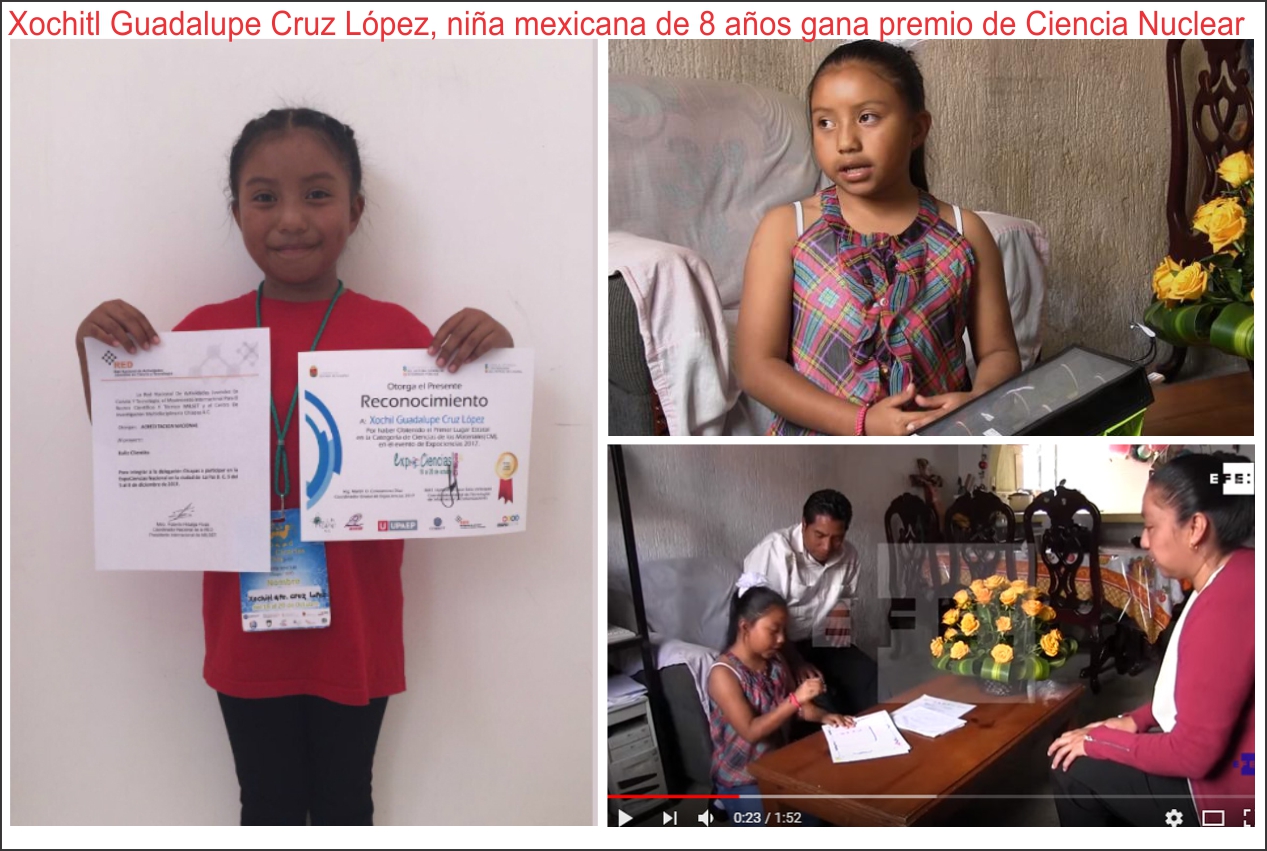  Otorgan por primera vez a una ni&ntilde;a mexicana premio de Ciencia Nuclear
