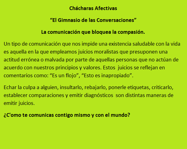 Ch&aacute;charas Afectivas
