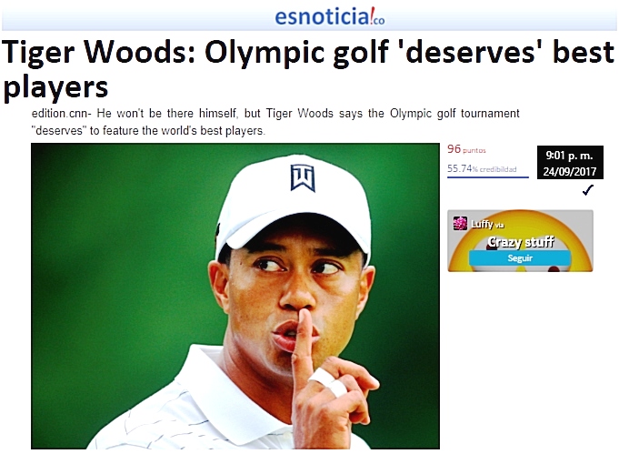 Woods: el golf ol&iacute;mpico merece los mejores jugadores (traducci&oacute;n)