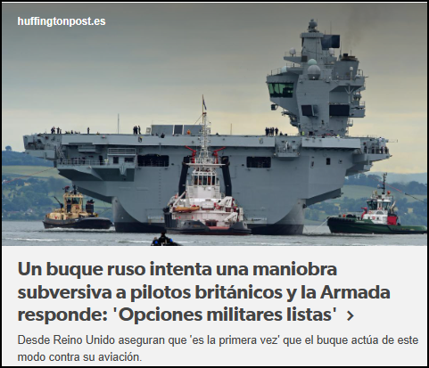 El buque ruso Jantar intenta maniobras subversivas contra aviones brit&aacute;nicos
