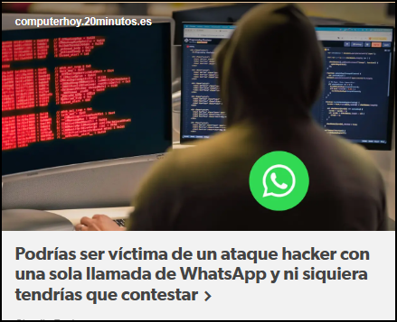 Podr&iacute;an estafarte con s&oacute;lo una llamada de Wasap (&iexcl;&iexcl;&iexcl;CUIDADO!!!)