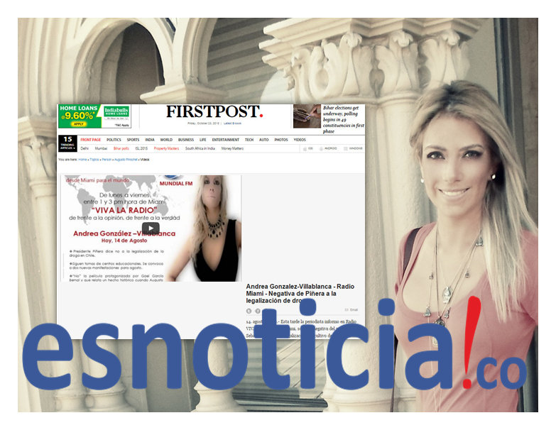 Periodista Andrea Gonz&aacute;lez-Villablanca, sigue haciendo noticia en India.