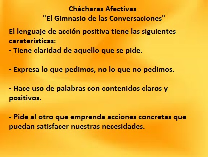 Ch&aacute;charas Afectivas "El Gimnasio de las conversaciones"