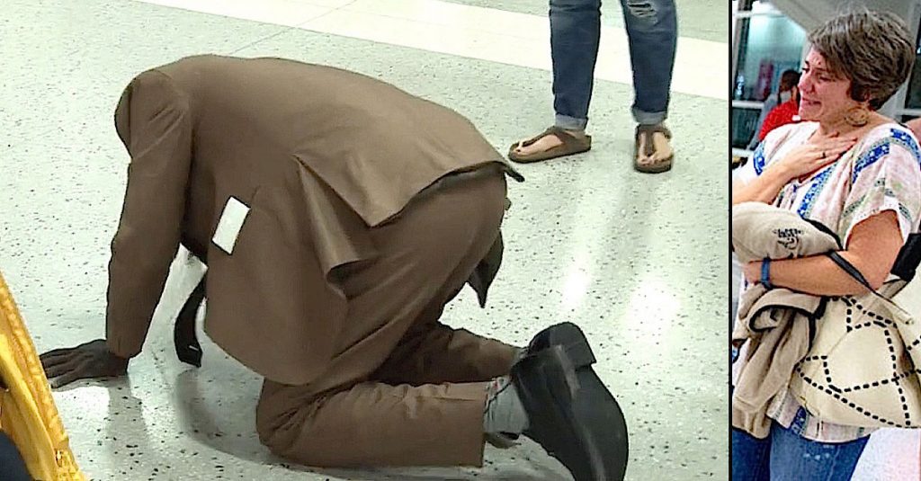 No ve&iacute;a a su esposa e hijos desde hac&iacute;a 4 a&ntilde;os, hasta que un milagro sucedi&oacute; en un aeropuerto