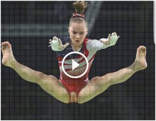 Unfassbar was dieser Turnerin w&auml;hrend einer Pr&auml;sentation in den olympischen Spiele passiert.
