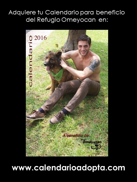 Nuevo Calendario Adopta 2016...proyecto altruista en favor de los perritos