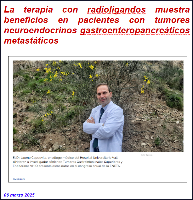  Imparable: Un ensayo descubre beneficios cl&iacute;nicos para determinados tumores metast&aacute;sicos