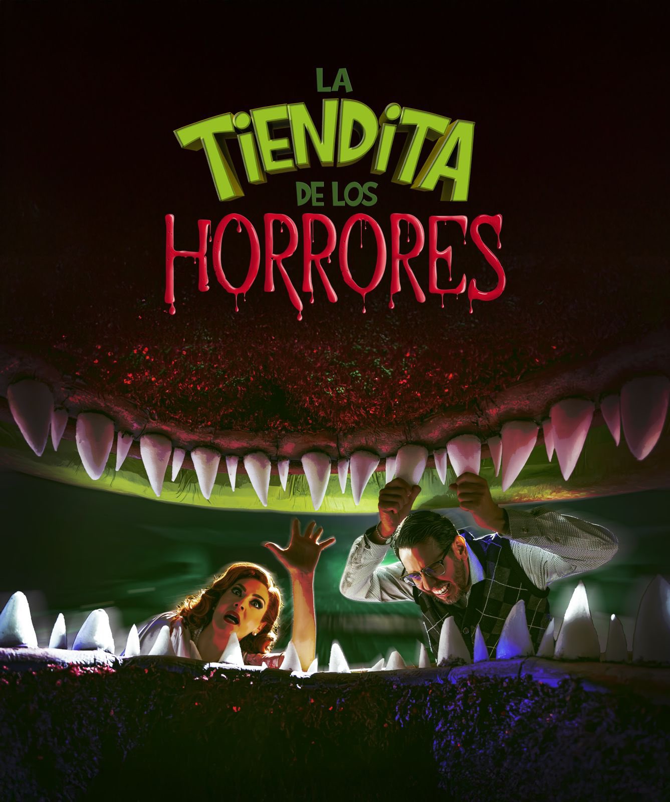  Teatrikando Benjamin Bernal La tiendita de los horrores, fenomenal estreno en el Hidalgo.