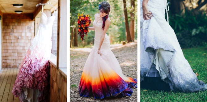  ombr&eacute;, la nueva tendencia en vestidos de novia