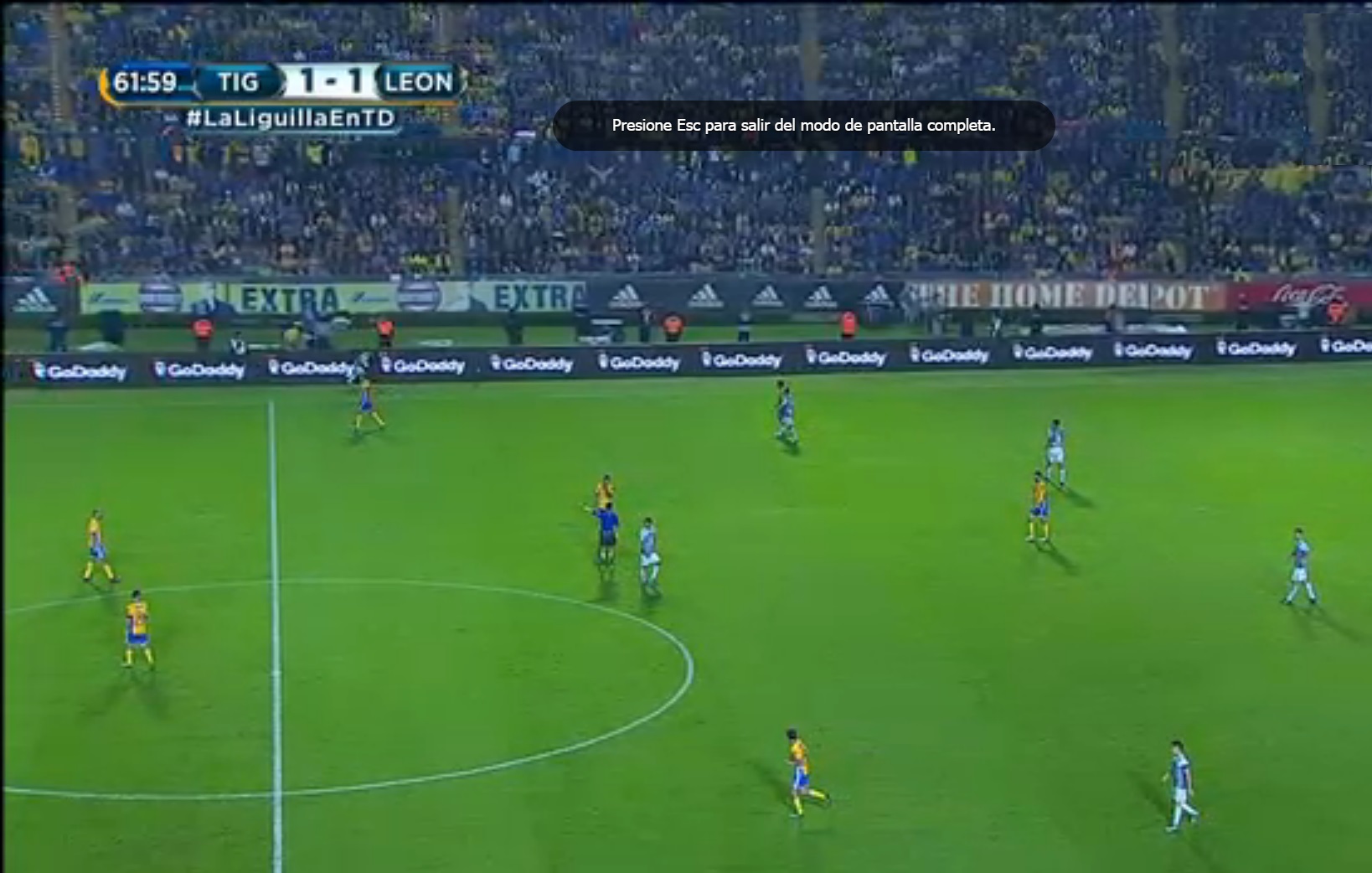 A LE&Oacute;N VAN DOS GOLES QUE LE ANULAN EN LA SEMIFINAL