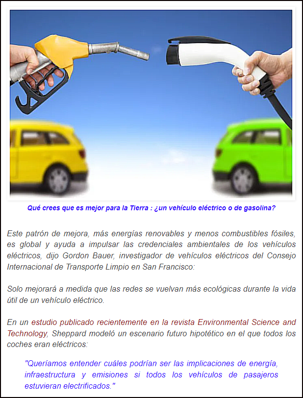 &iquest;Tenemos claro q un coche el&eacute;ctrico es mejor para mejorar la contaminaci&oacute;n y la vida en el Planeta?