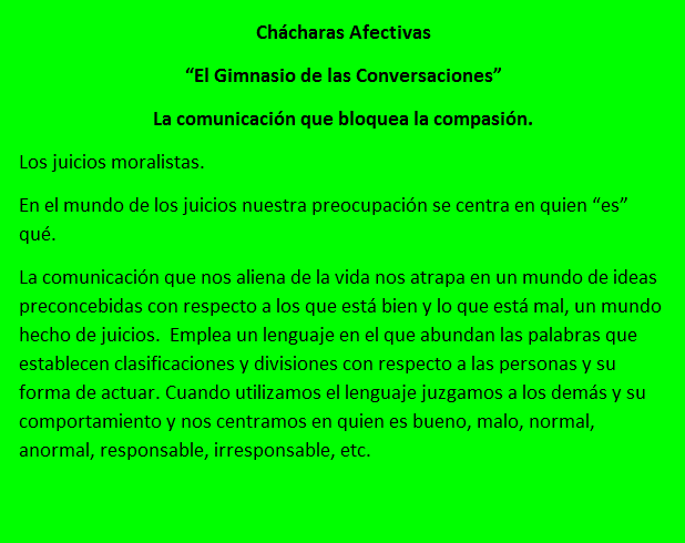Ch&aacute;charas Afectivas