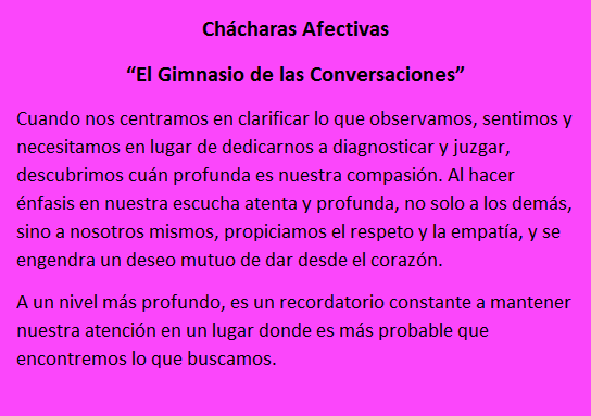 Ch&aacute;charas Afectivas