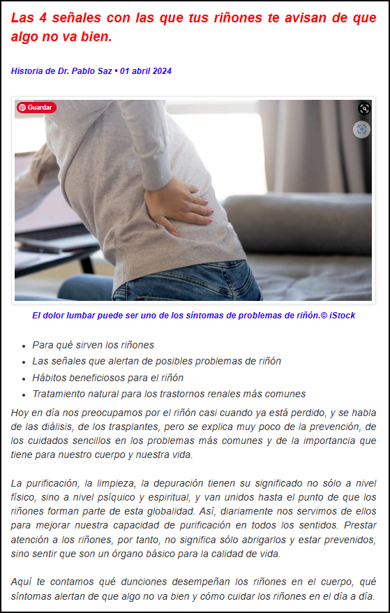  La gravedad de las enfermedades del ri&ntilde;&oacute;n y cuatro se&ntilde;ales que nos advierten de su existencia