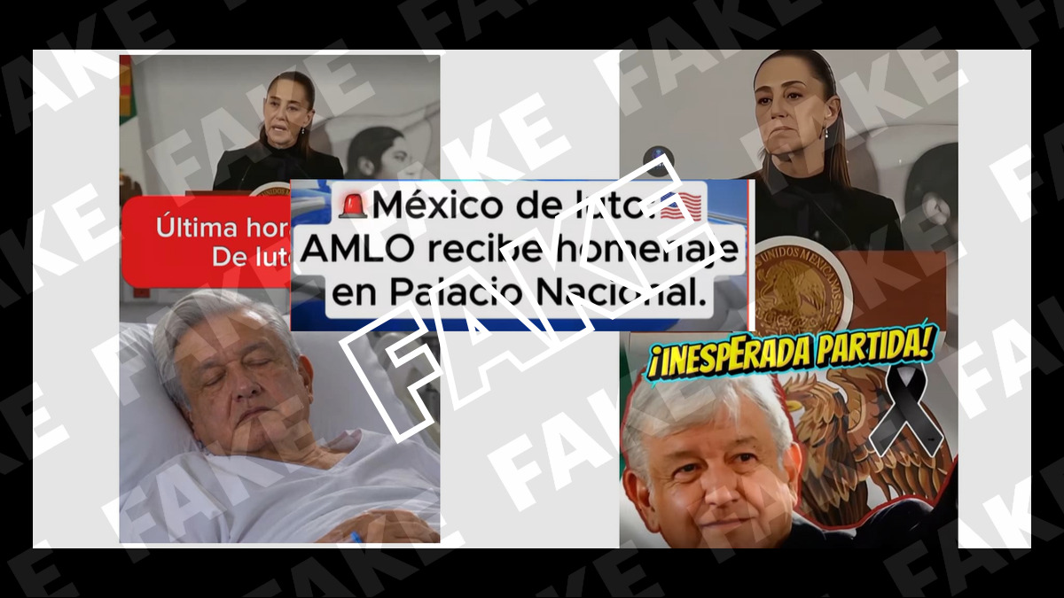 Sheinbaum no ha anunciado la muerte del expresidente mexicano L&oacute;pez Obrador a 23 julio 2026  (Fake)