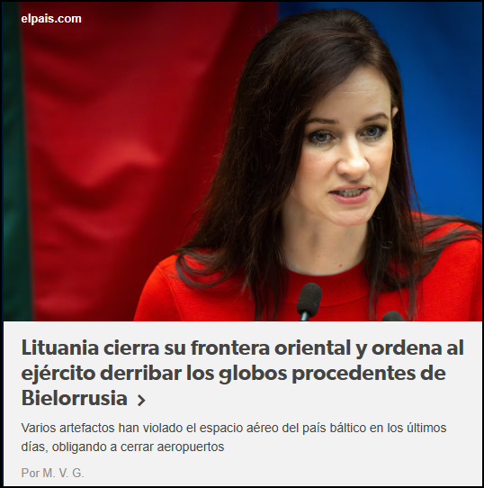  M&aacute;s all&aacute; del globo: Se&ntilde;ales de tensi&oacute;n entre Lituania y Bielorrusia