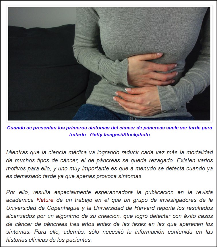  Harvard: Un dise&ntilde;o capaz de detectar el c&aacute;ncer de p&aacute;ncreas hasta tres a&ntilde;os antes de los s&iacute;ntomas