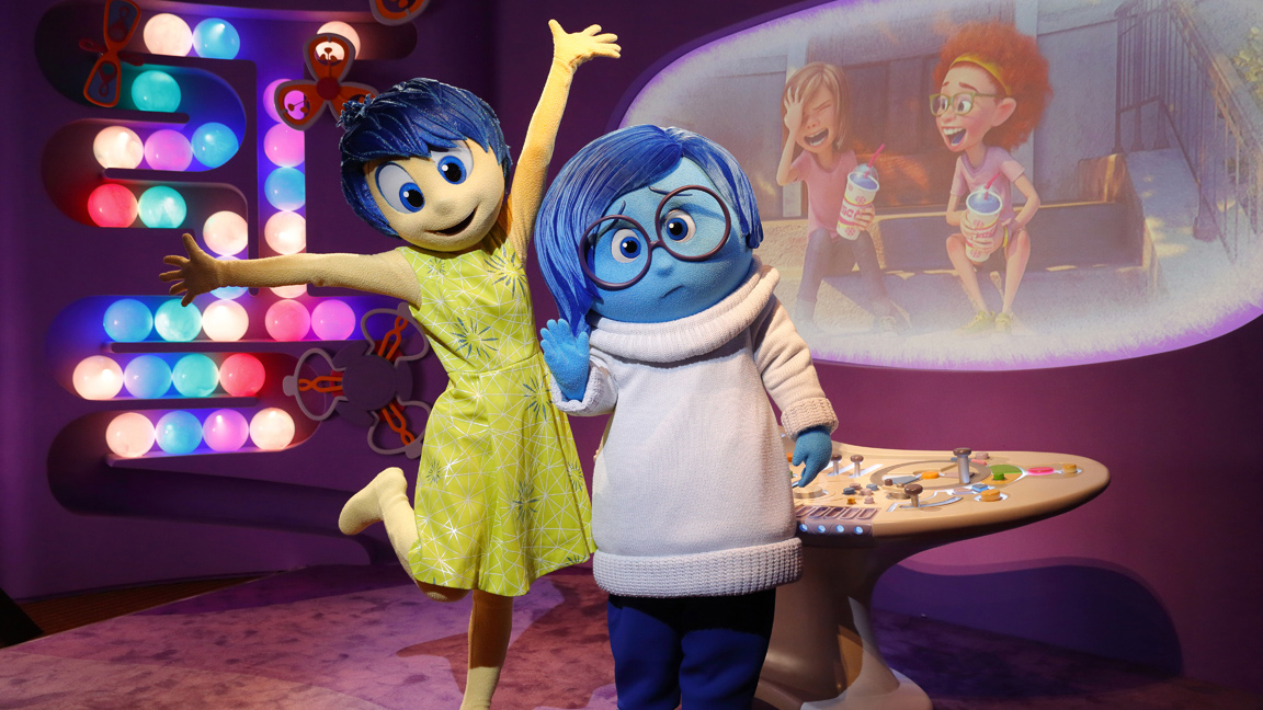 oy and Sadness to join Baymax in Newly Expanded Epcot Character Spot