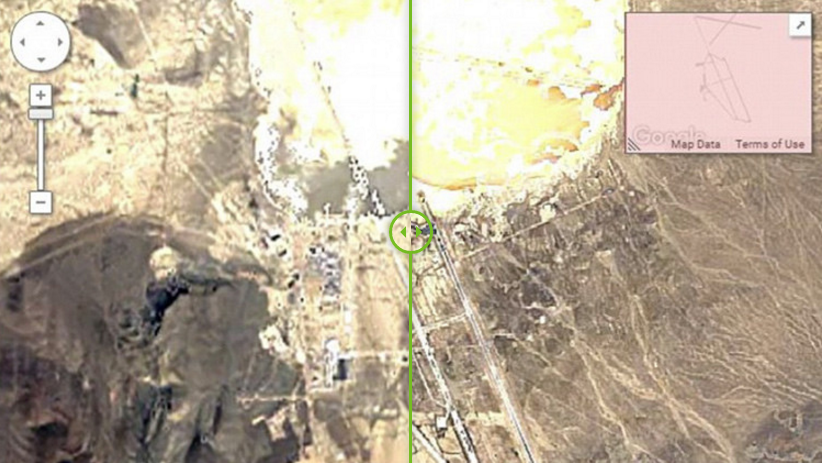  El &Aacute;rea 51, m&aacute;s activa que nunca: un 'timelapse' revela c&oacute;mo creci&oacute; la base m&aacute;s misteriosa del