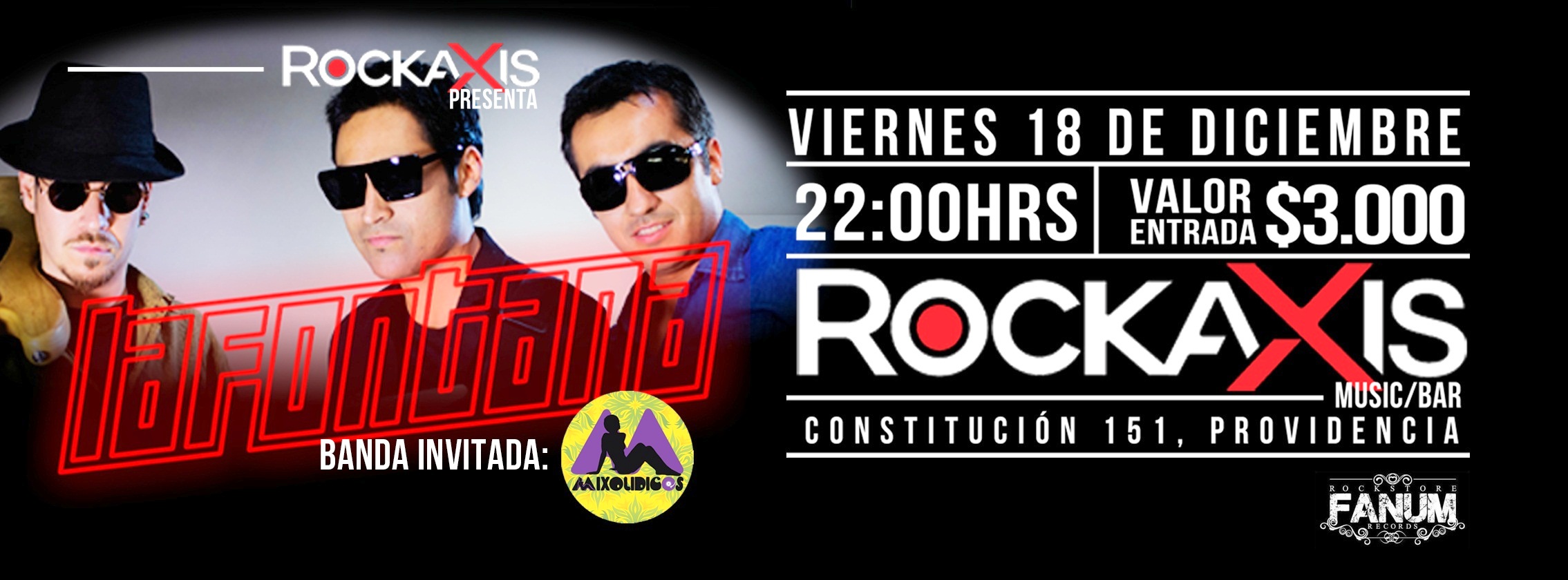 Banda chilena La Fontana se presenta en Santiago.