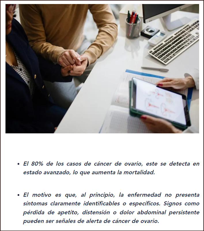  C&aacute;ncer de ovarios: S&iacute;ntomas y como detectarlo