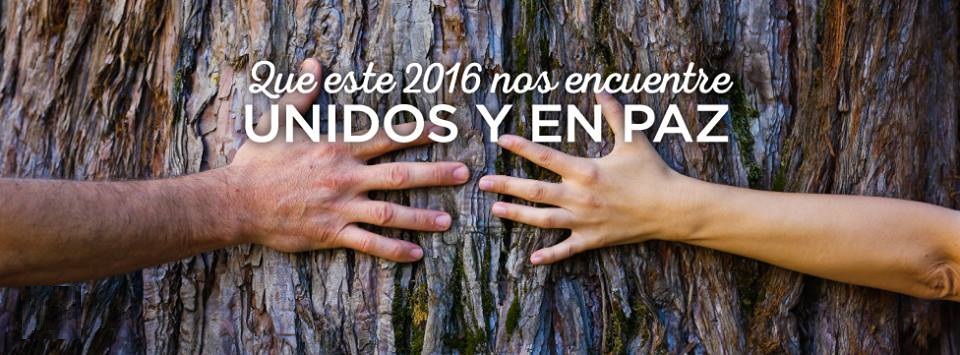 Por un 2016 de paz, amor, alegr&iacute;a y uni&oacute;n. 