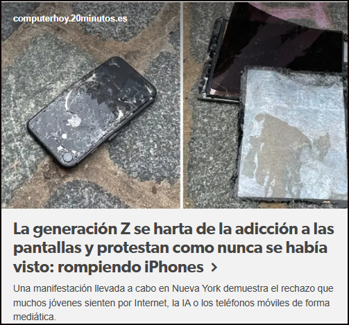  Protesta de la Generaci&oacute;n Z contra la adicci&oacute;n digital