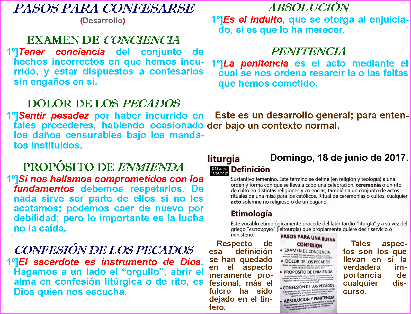 La confesi&oacute;n, en t&eacute;rminos generales