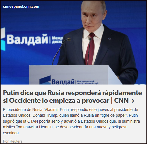  Sochi, octubre de 2025: El rugido del "tigre de papel"
