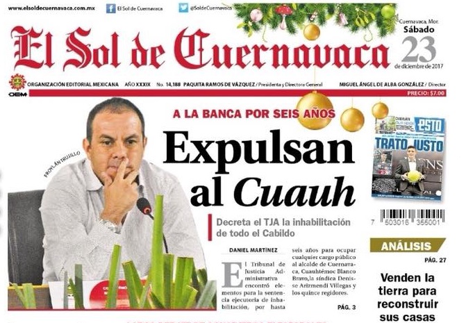  Mandan a la banca al Cuauh por seis a&ntilde;os fuera de la contienda 2018