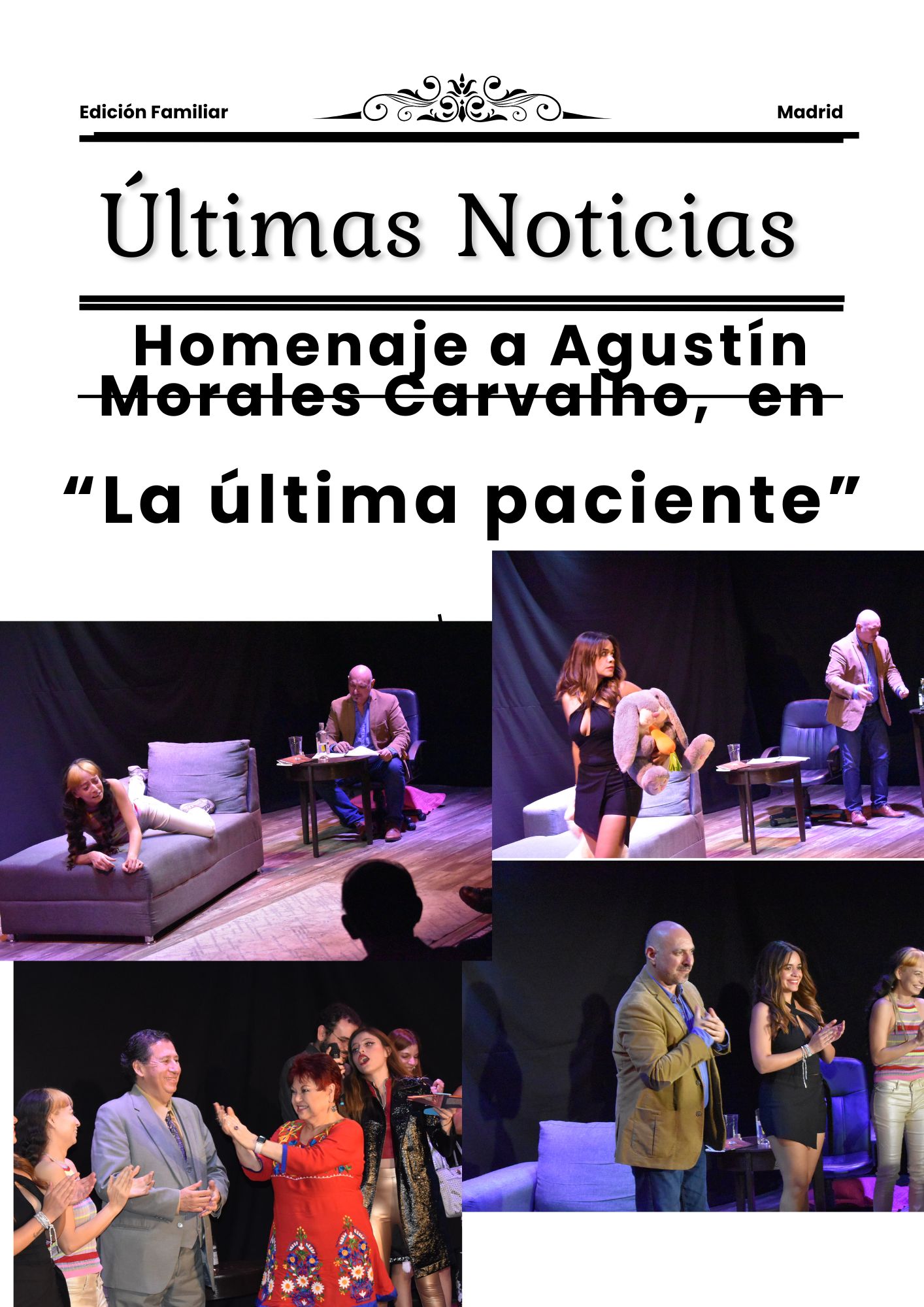  Celebraron un homenaje a Agust&iacute;n Morales Carvalho, Guty, teatro Nuevo Versalles
