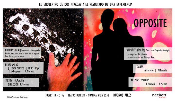 Danza con proyecci&oacute;n anal&oacute;gica
