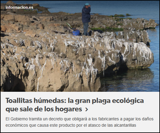  Toallitas h&uacute;medas: la gran plaga ecol&oacute;gica