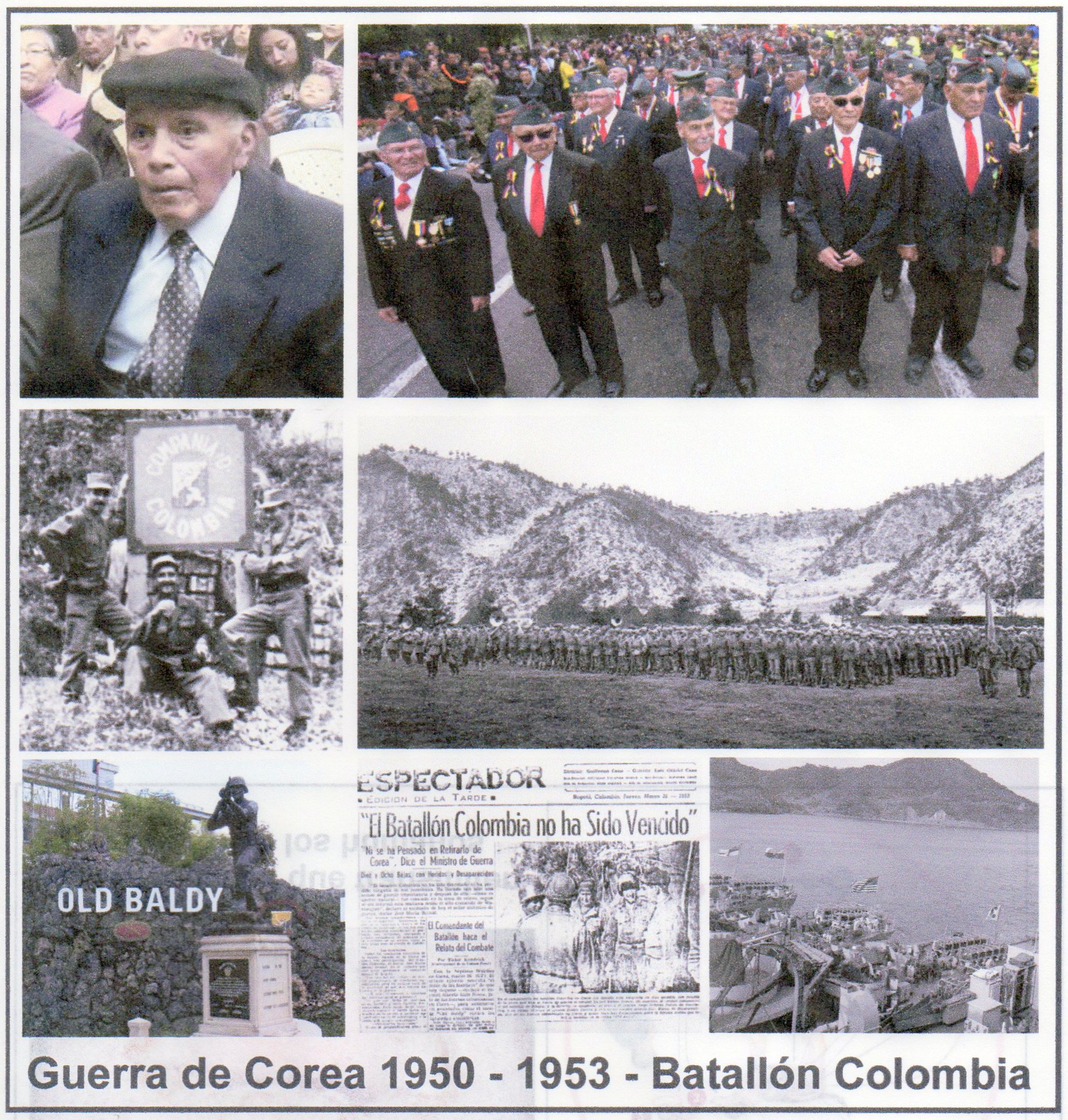 El     batall&oacute;n Colombia    en la Guerra de Corea.