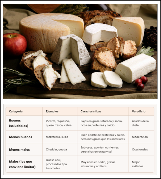  Hablemos de quesos: &iquest;Hay alg&uacute;n queso saludable?