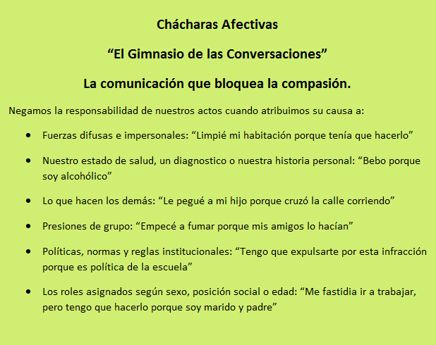 Ch&aacute;charas Afectivas