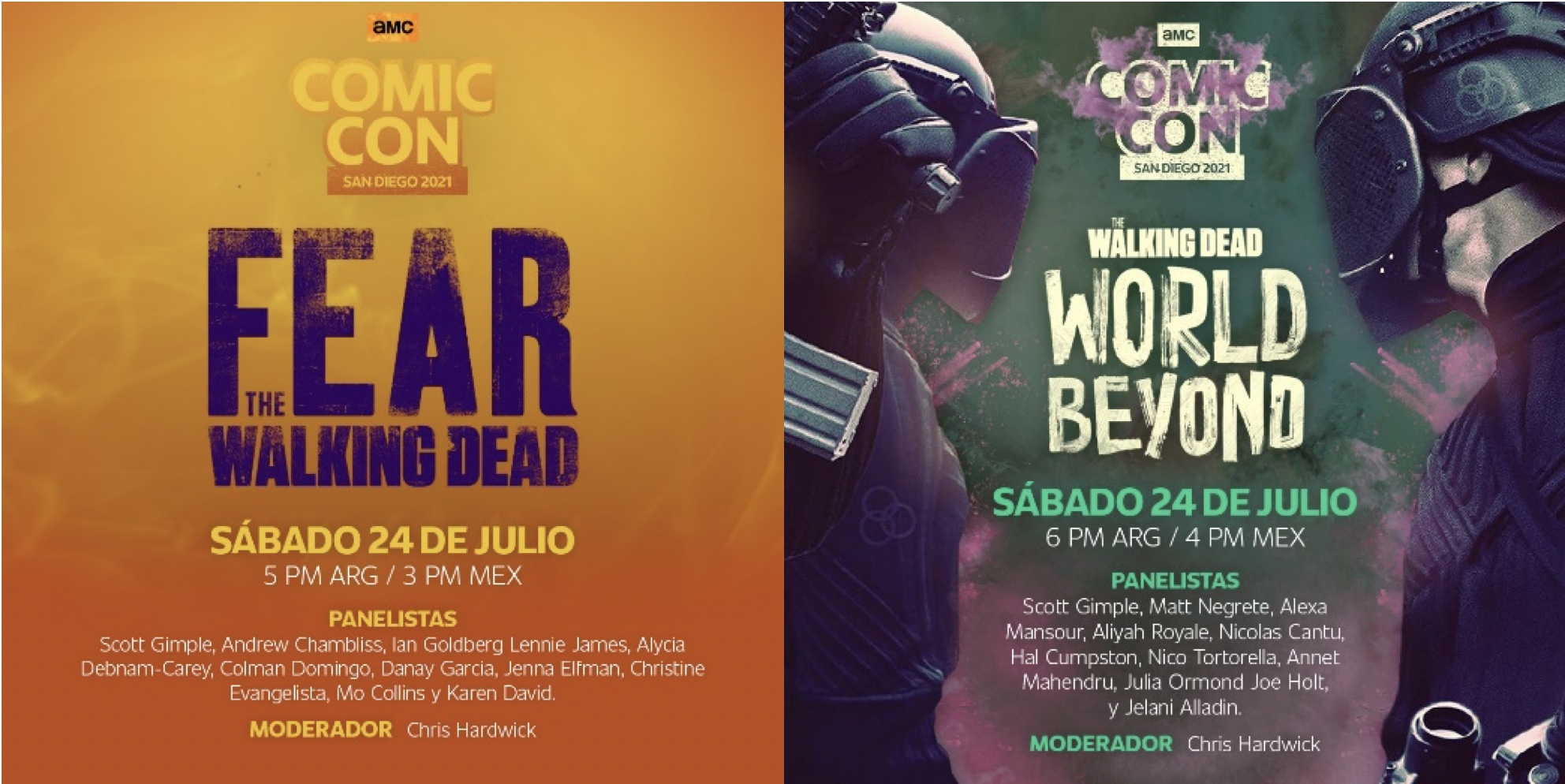 P&uacute;blico colombiano podr&aacute; acceder a los paneles de AMC en la Comic Con 2021